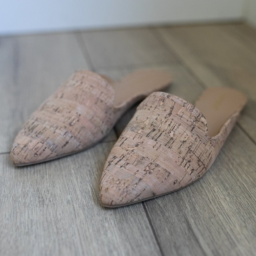 Cork loafers/mules - size 8.5